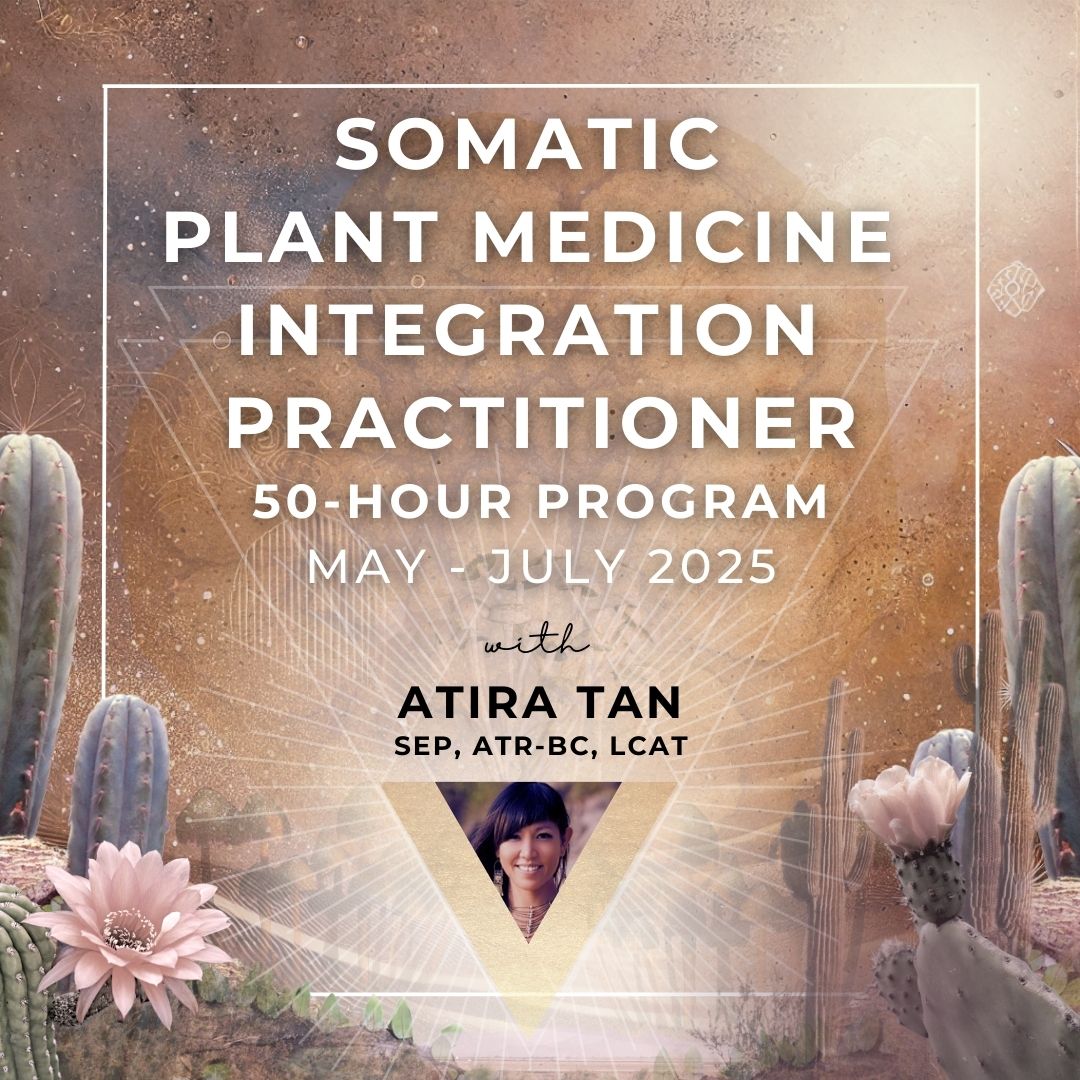 somatic plant medicine integration training banner by atira tan